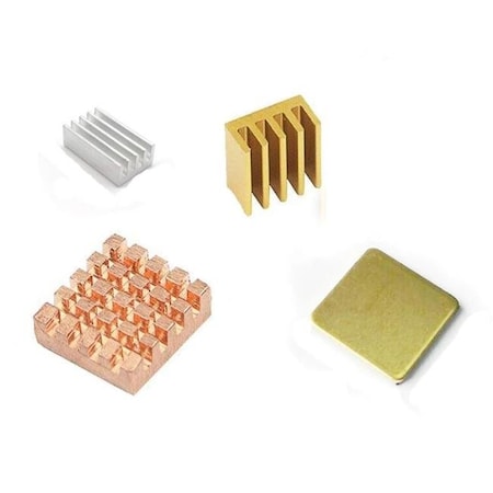 Micro Connectors Micro Connectors RAS-HS-C Copper & Aluminum Heat Sink Kit for Raspberry Pi RAS-HS-C